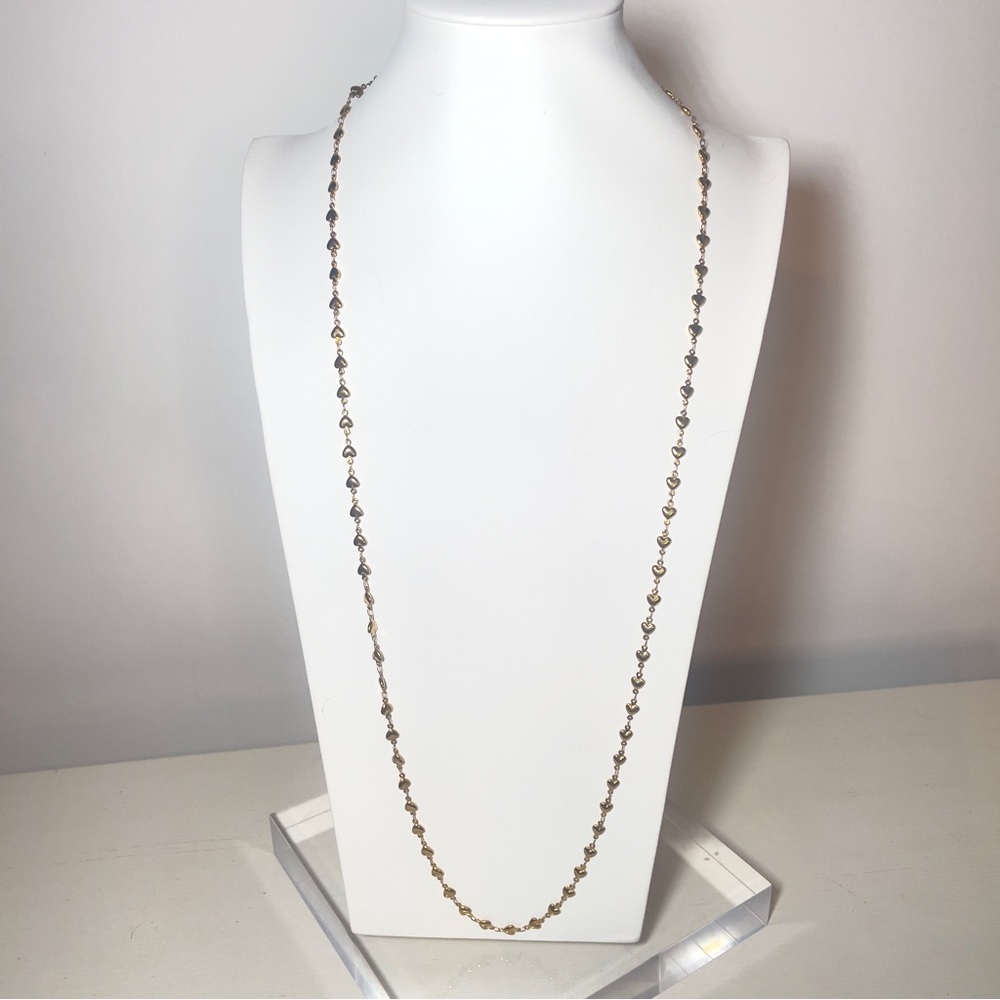 Pair of Yellow Gold Milor Stainless Steel Heart Necklaces - Picture 11 of 16